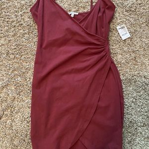 Charlotte Russe Burgundy Mini Dress, size medium